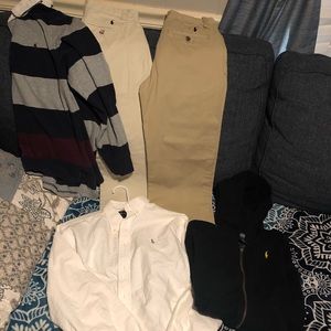 Polo set pants shirts shorts